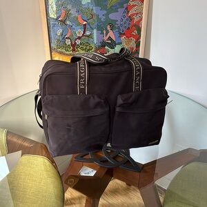 Burberry Perfume Brown Nylon Bag with Dual Front Pockets